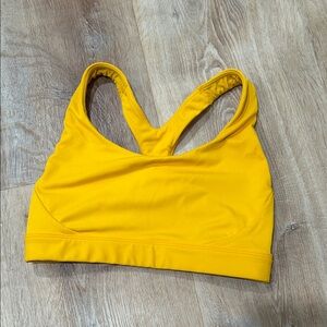 Athleta Vibrant Yellow Sports Bra
